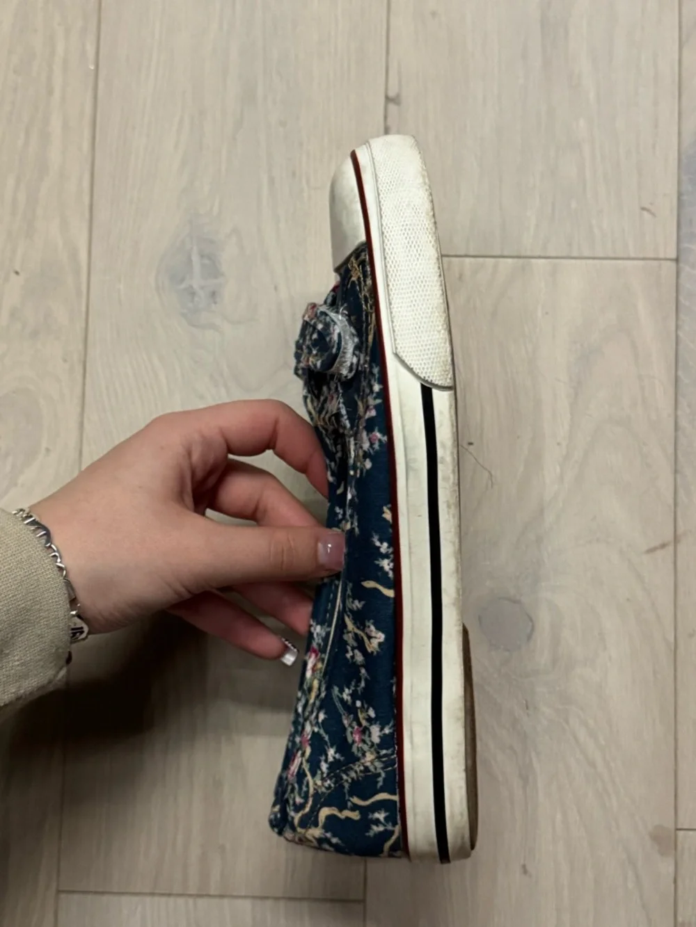 floral sneaker ballet flats - Picture 2 of 3